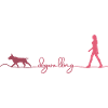Dog walking dogs pink