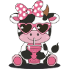 Cow Sunglasses Illustration