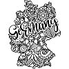 Germany Mandala Map Art