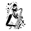 Dessin de saxophoniste