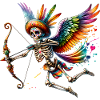 Cupid's arrow brings hearts together