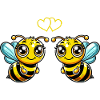 Bee Cartoon Comic Love