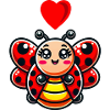Ladybug Comic Heart