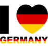 I Love Germany Minimal Design