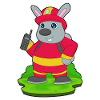 Bunny Firefighter Microphone Fire Brigade