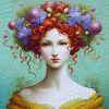 Purple flowers in your hair