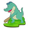 Crocodile Baseball Baseball Bat
