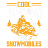 Cool grandpas driving snowmobiles
