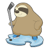 Sloth Hockey Hockey Stick