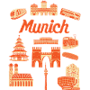 Munich Sights Illustration