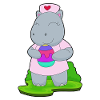 Hippopotamus Easter Nurse