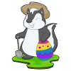 Stinktier Ostern Landwirt