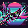 Neonwolf im Retro-Universum