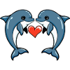 Dolphin Couple Valentine's Day