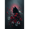 Cat with flowers
