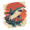 Requin rétro