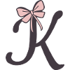 Initial letter K bow