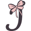 Initial letter i Ribbon
