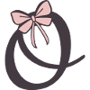 Initial letter O Ribbon
