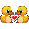Duck Couple Valentine's Day