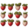 Mansikka Retro T-paita – Vintage Fruit Design
