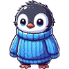 Cute Penguin Cartoon Clothes Humorous
