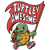 Turtley Awesome Flag Turtle