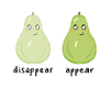 Funny Pears Disappear Appear