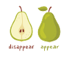 Disappear Appear Funny Pears