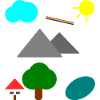 Einfache Landschaft