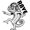 Caméléon dansant - Rave Design