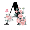 Pink Floral Letter