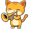 Cat Kitty Kitty Trumpets