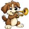 Dogs Musician Musical Instrument