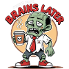 Coffee-loving zombie fun