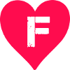Heart Letter F