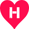 Heart Letter H
