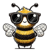 Bee Comic Sunglasses