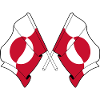 Two flags crossed Greenland