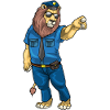 Lion Policeman Sunglasses Police
