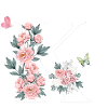 Letter k pink flowers