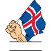 Flagge Island Faust Textraum