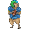 Capybara American Football Helmet