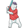 Eisbär Baseball Baseballschläger