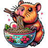 Cute Kawaii Capybara Ramen Anime