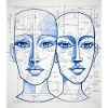 Technical sketch of the head