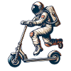 E-Scooter E-Scooter Trottinette Astronaute
