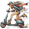 Scooter Cyclomoteur Scooter
