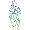 Seiyunchin Ending Rainbow Outline