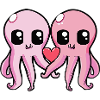 Octopus Couple Valentine's Day